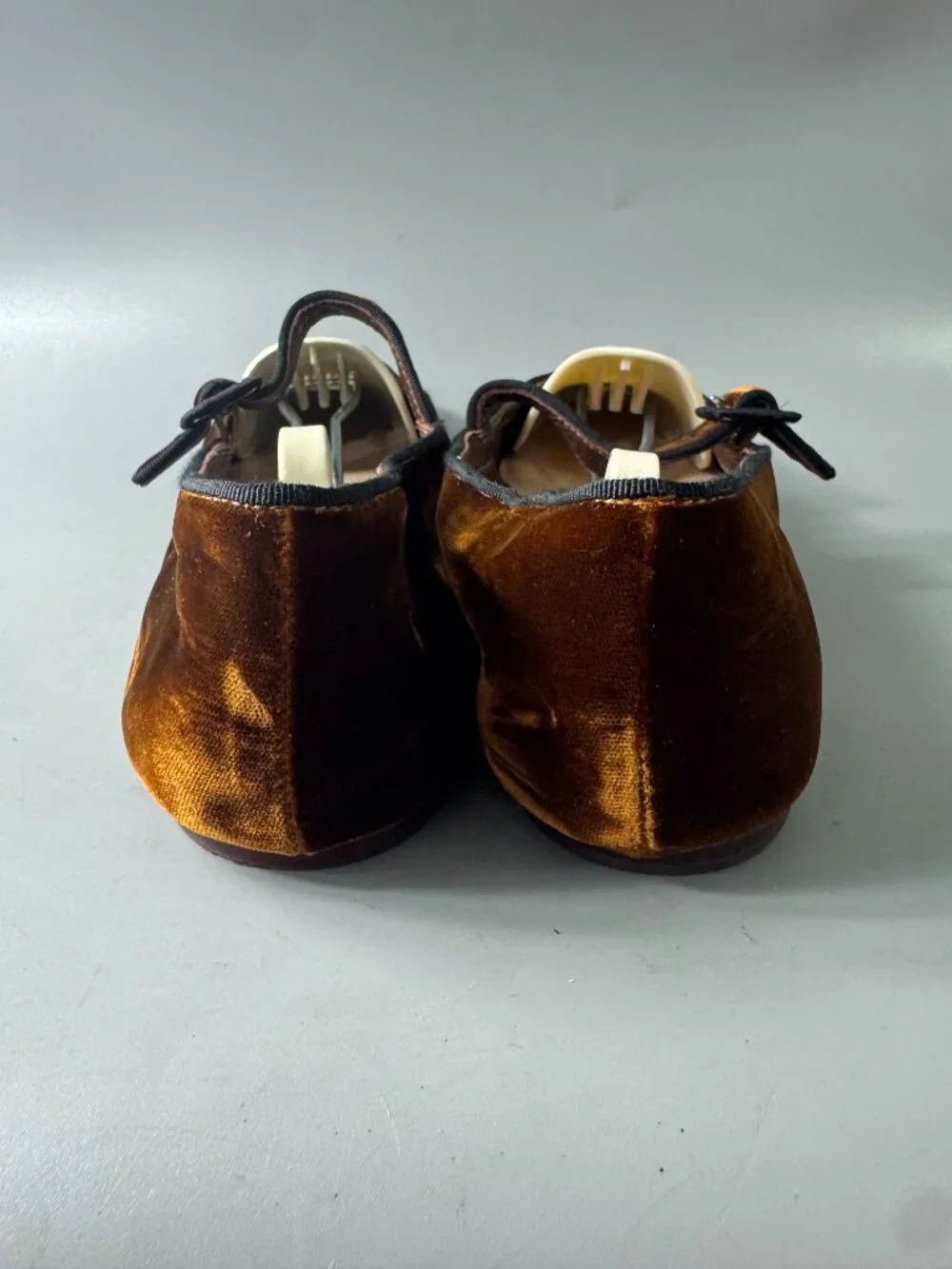 Loeffler Randall Dark Brown Velvet Ginger Mary Janes, Size 9 1/2